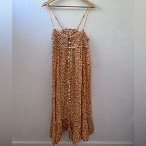 Free People Maxi Dress Floral Medium GUC